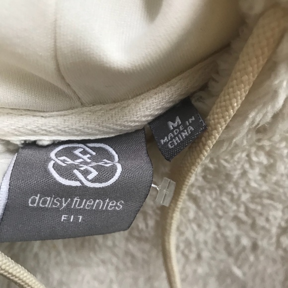 White Fluffy Teddy Bear Hoodie - Picture 3 of 3